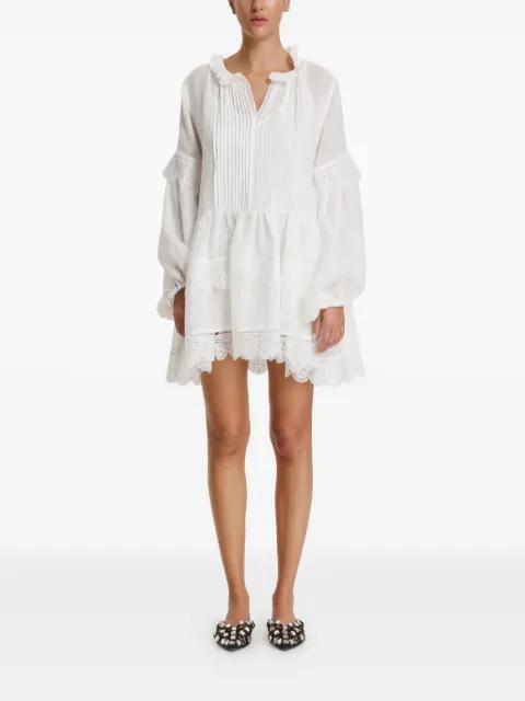 lace-tiered mini dress by PNK