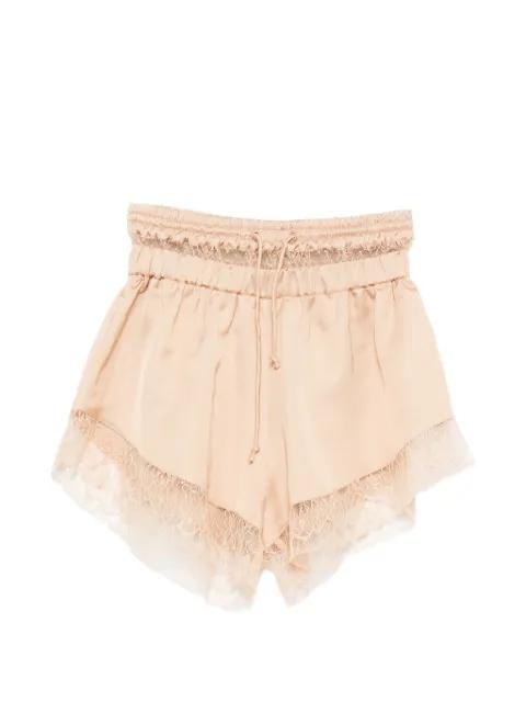 lace-trim drawstring-fastening shorts by PNK