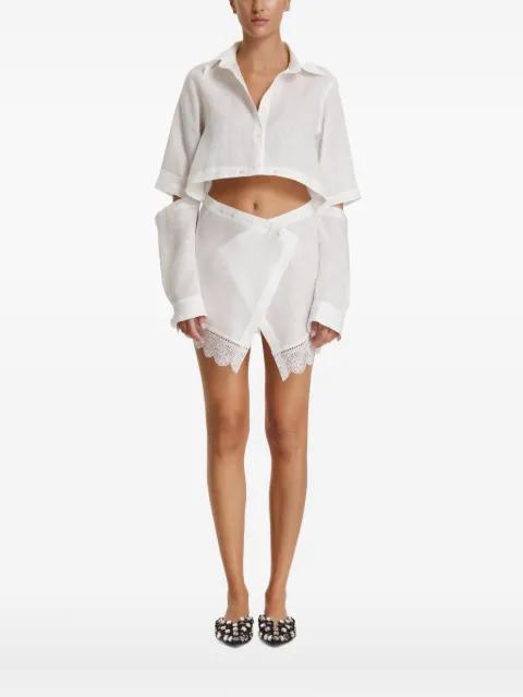 lace trim shirt by PNK