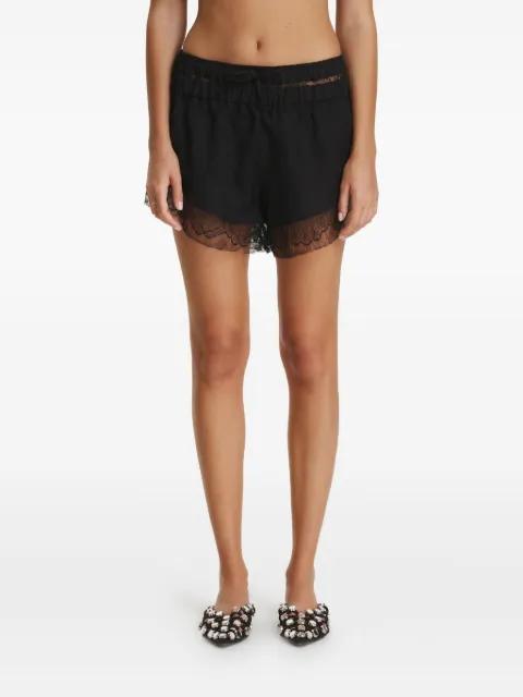 lace-trim shorts by PNK