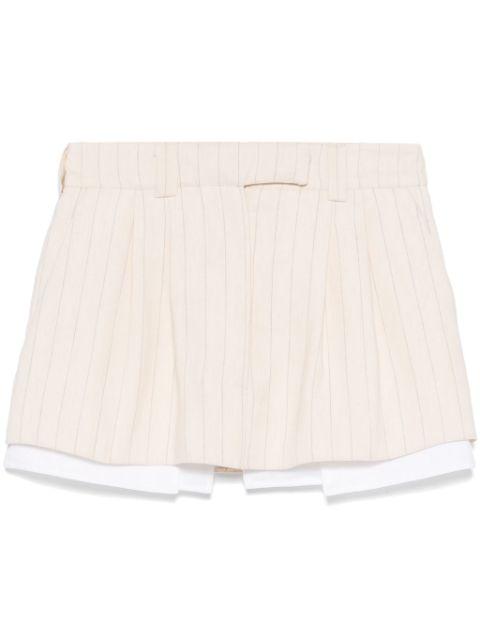 pinstripe mini skirt by PNK