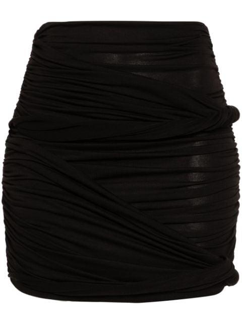 ruched mini skirt by PNK