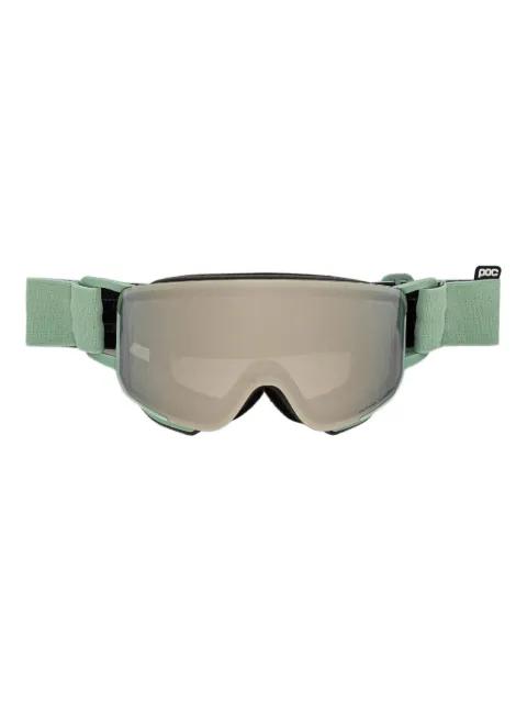 green ski goggles by POC