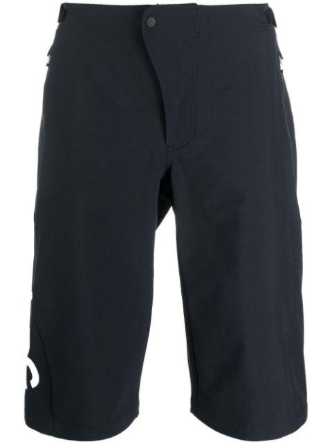 logo-print track shorts by POC