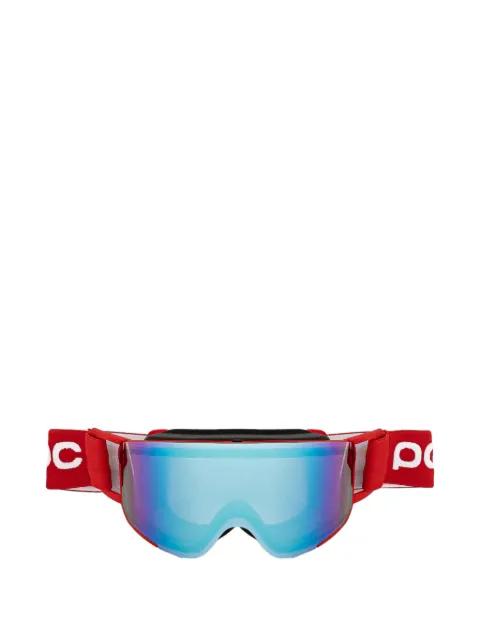 logo-strap ski goggles by POC