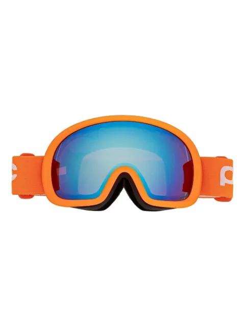 orange ski goggles by POC