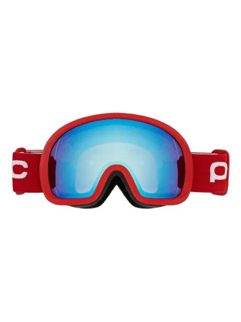 red ski goggles by POC