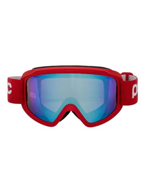 red ski goggles by POC