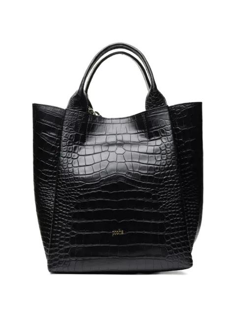 embossed tote bag by POCHE PARIS