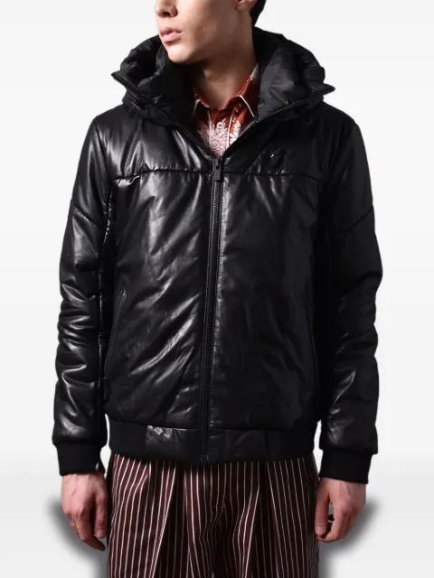 hoodied puffer jacket by POCHE PARIS