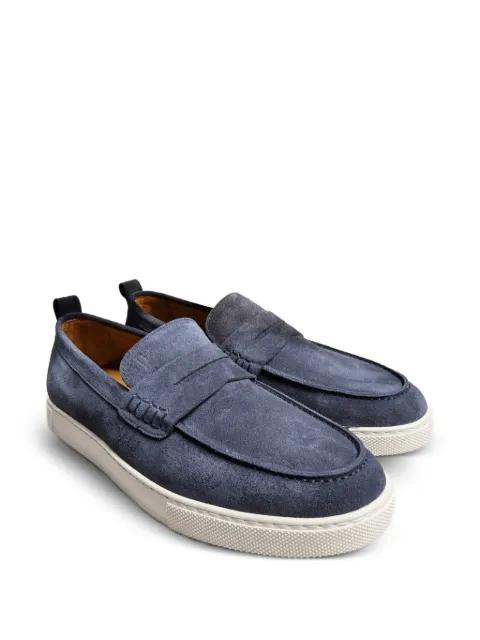 penny-slot suede loafers by POCHE PARIS