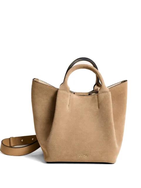 suede panelled tote bag by POCHE PARIS