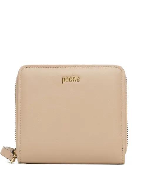 zip-around leather wallet by POCHE PARIS