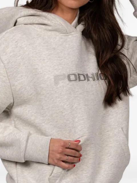 logo-detail hoodie by PODHIO