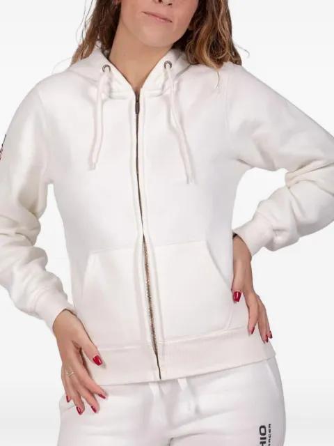 logo-embroidered hoodie by PODHIO