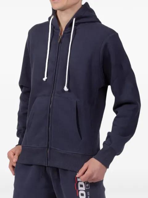 zip-up hoodied sweatshirt by PODHIO