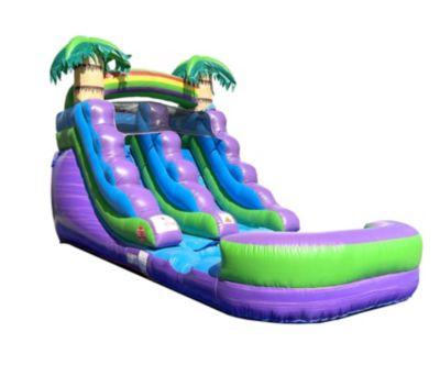 Inflatable Water Slide (Without Blower) - 21' x 9' x 12' Foot Backyard Inflatable Slide for Summer Fun - Slide with Water Pool for Kids by POGO BOUNCE HOUSE