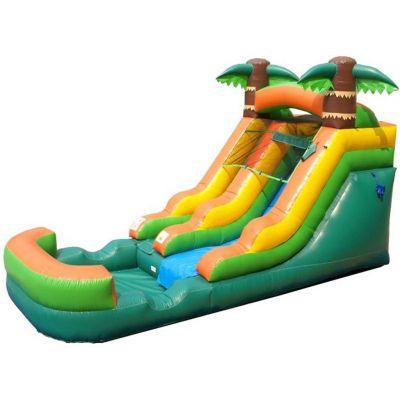 Inflatable Water Slide (Without Blower) - 21' x 9' x 12' Foot Backyard Inflatable Slide for Summer Fun - Slide with Water Pool for Kids by POGO BOUNCE HOUSE