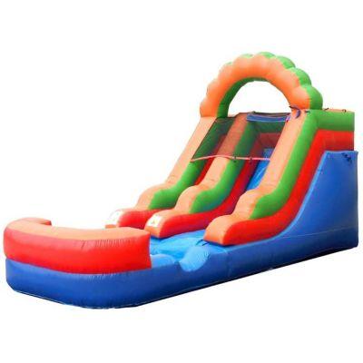 Inflatable Water Slide (Without Blower) - 21' x 9' x 12' Foot Backyard Inflatable Slide for Summer Fun - Slide with Water Pool for Kids by POGO BOUNCE HOUSE