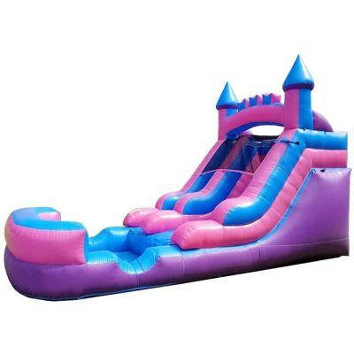 Inflatable Water Slide Without Blower Backyard Inflatable Slide for Summer Fun - Slide with Water Pool for Kids by POGO BOUNCE HOUSE
