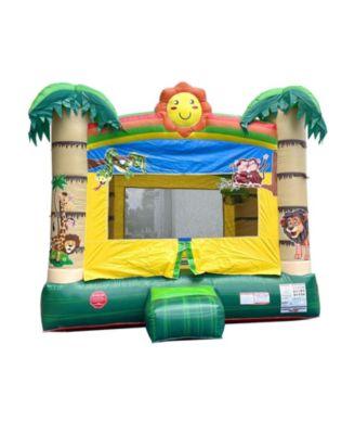 Premium Inflatable Bounce House (Without Blower) - 13 x 12 x 14.5 Foot - Deluxe Castle Big Crossover Inflatable Bouncy House Jumper Unit for Kids by POGO BOUNCE HOUSE