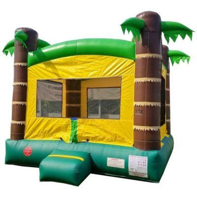 Premium Inflatable (Without Blower) - 13 x 12 x 14.5 Foot - Deluxe Castle Big Crossover Inflatable Bouncy House Jumper Unit for Kids by POGO BOUNCE HOUSE