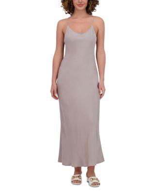 Brushed Straight Slip Dress by POINT
