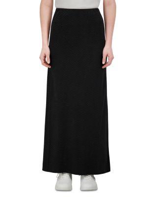 Brushed Straight Slip Skirt by POINT