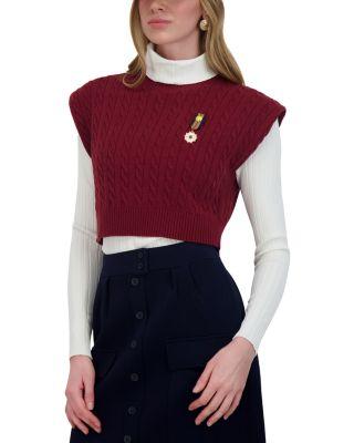 Cable Knit Vest by POINT