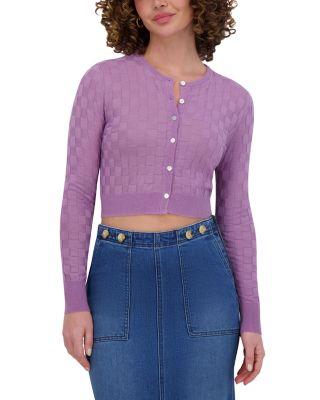 Checker Knit Cardigan by POINT