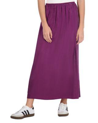Faux Suede A Line Skirt by POINT