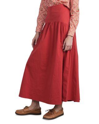 Poplin Maxi Skirt by POINT