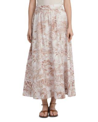 Printed Maxi Skirt by POINT