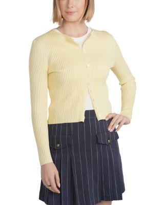 Ribbed Knit Cardigan Sweater by POINT