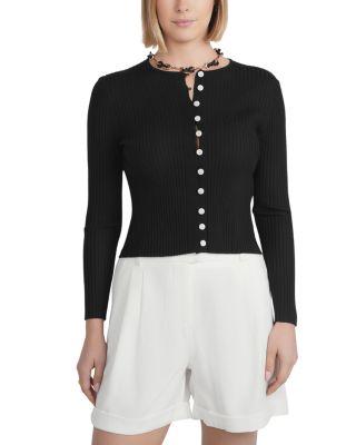Ribbed Knit Cardigan Sweater by POINT