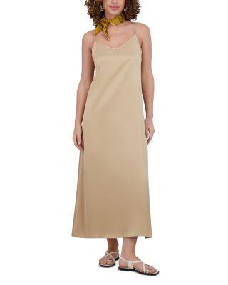 Satin A Line Slip Dress by POINT