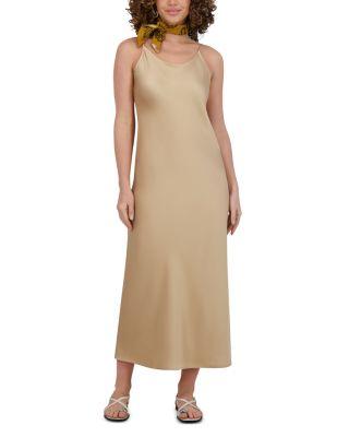 Satin Straight Slip Dress by POINT
