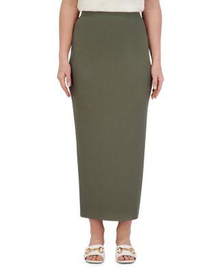 Slim Rib Knit Skirt by POINT