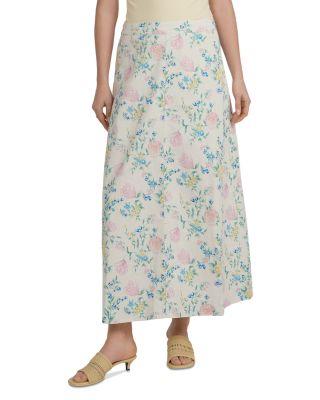 X HD Printed A Line Skirt by POINT