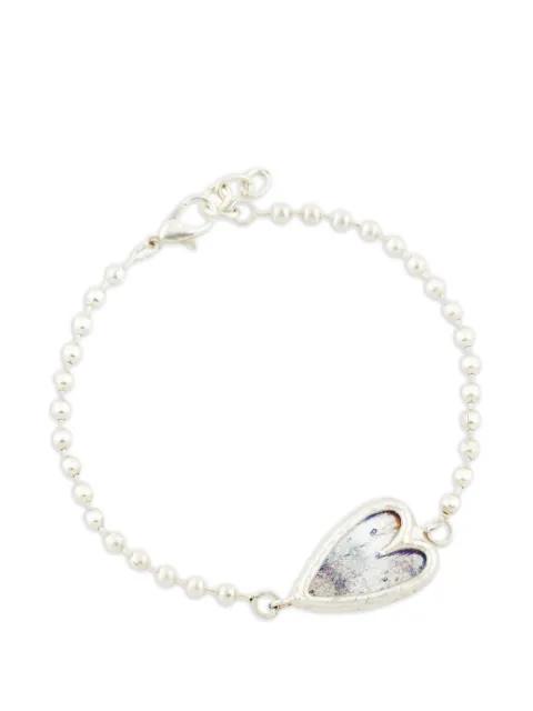 heart-pendant chain bracelet by POISON DROP LAB
