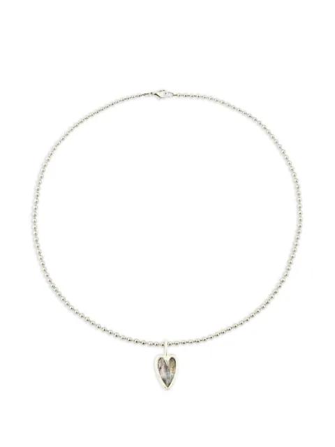 heart rainbow glass pendant necklace by POISON DROP LAB