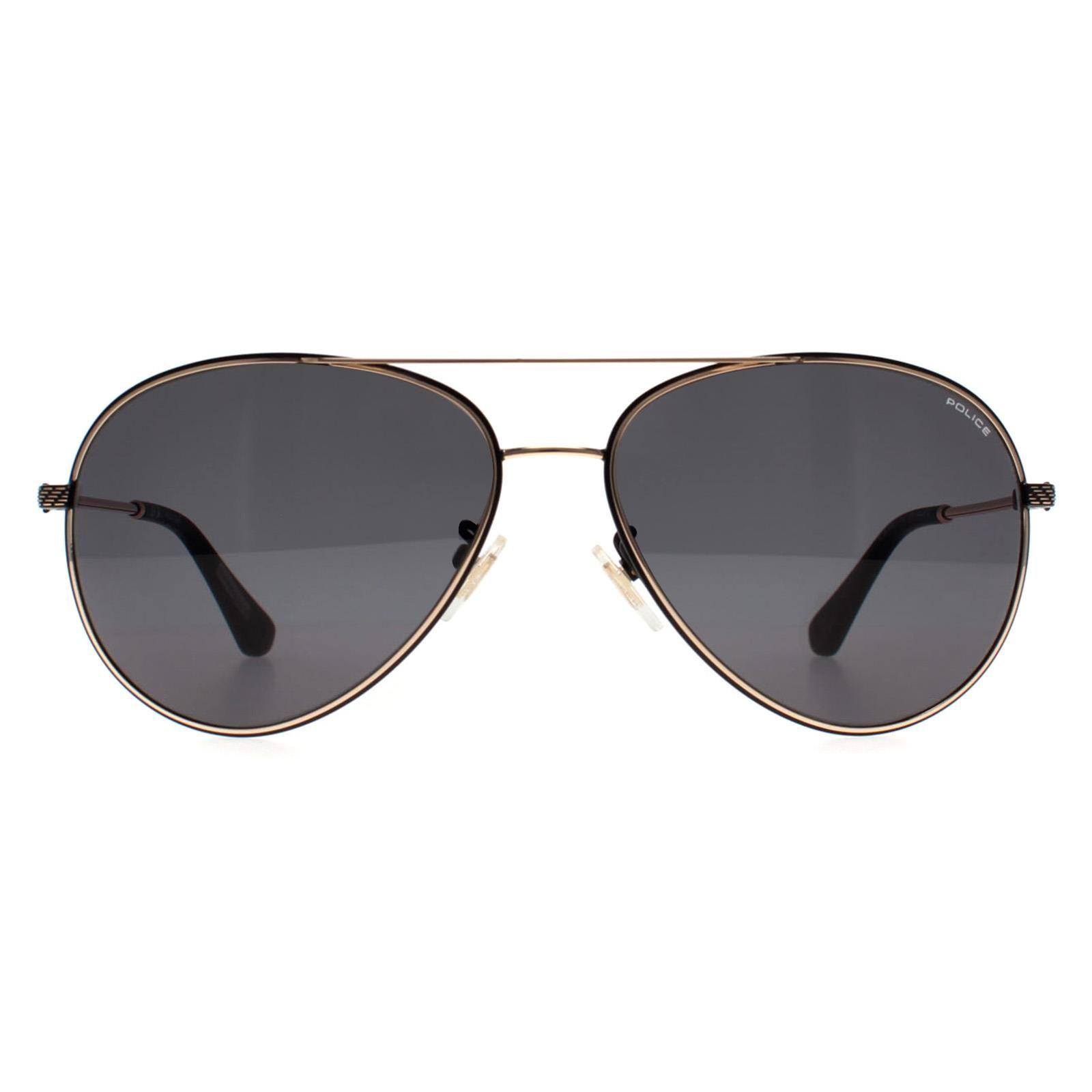 Aviator Black Rose Gold Grey Green SPLL11 Octane 8 by POLICE