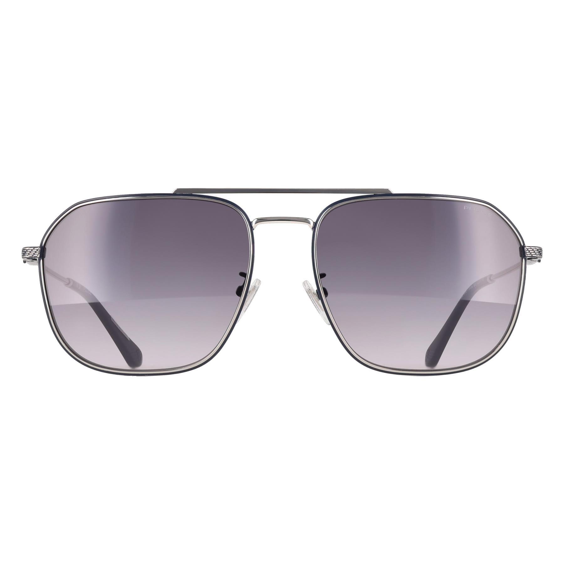 Aviator Shiny Palladium Smoke Gradient SPLF64 Octane 1 by POLICE