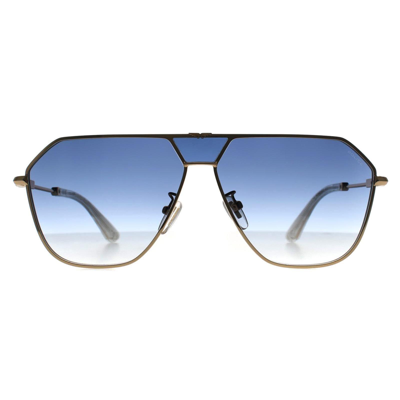 Aviator Shiny Pink Gold Blue Gradient SPLL89 Horizon 8 by POLICE