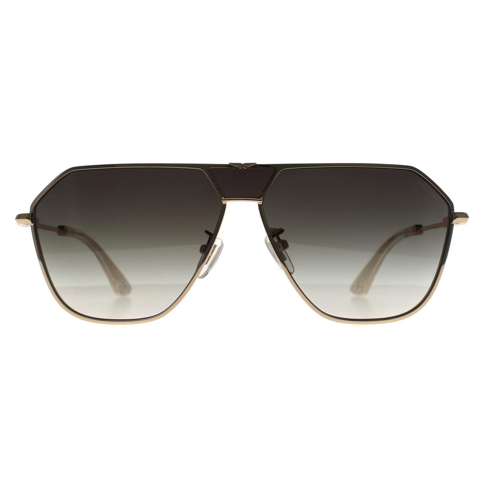 Aviator Shiny Pink Gold Smoke Grey Gradient SPLL89 Horizon 8 by POLICE