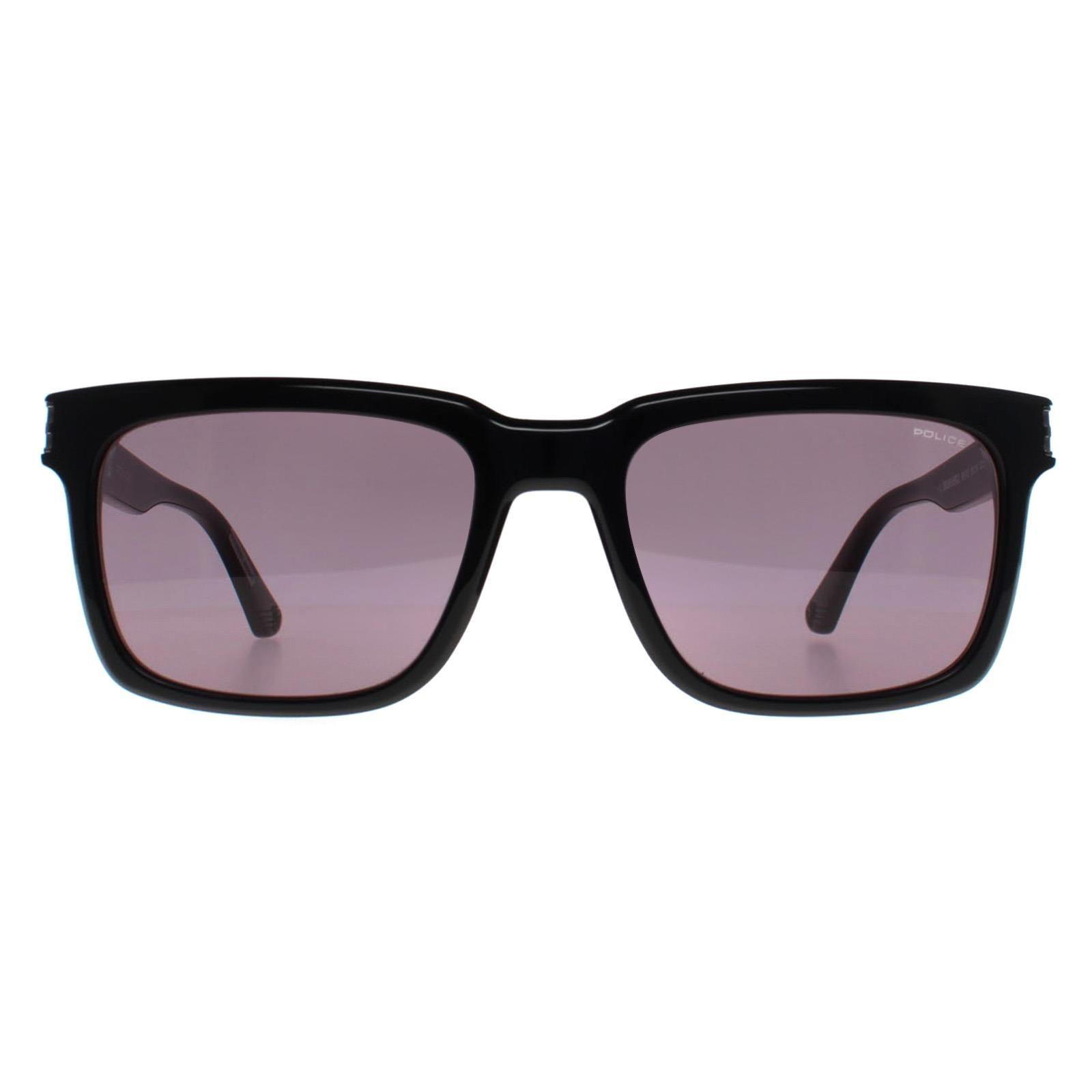 Rectangle Shiny Black Smoke Mirror SPLF12 Origins Hero 2 by POLICE