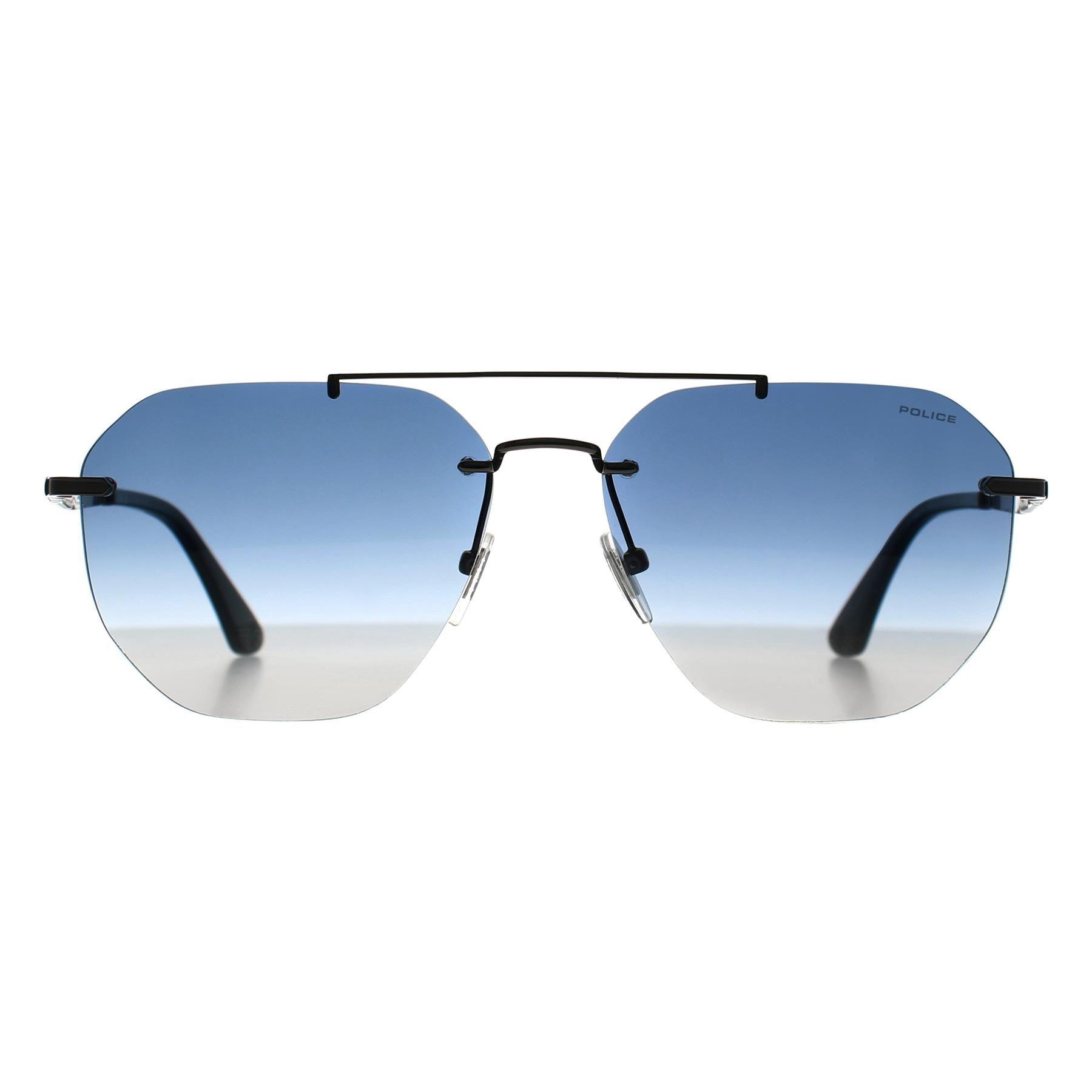 Rimless Glossy Bakelite Blue Gradient SPLF68M Origins Nineties by POLICE