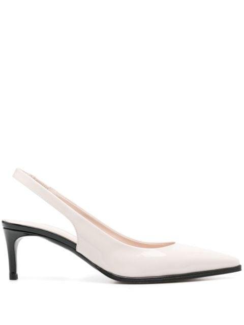 55mm patent-leather pumps by POLLINI
