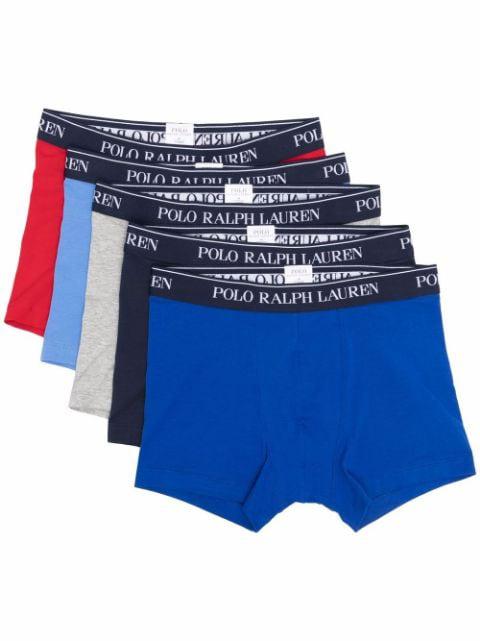 5-pack logo-print briefs by POLO RALPH LAUREN