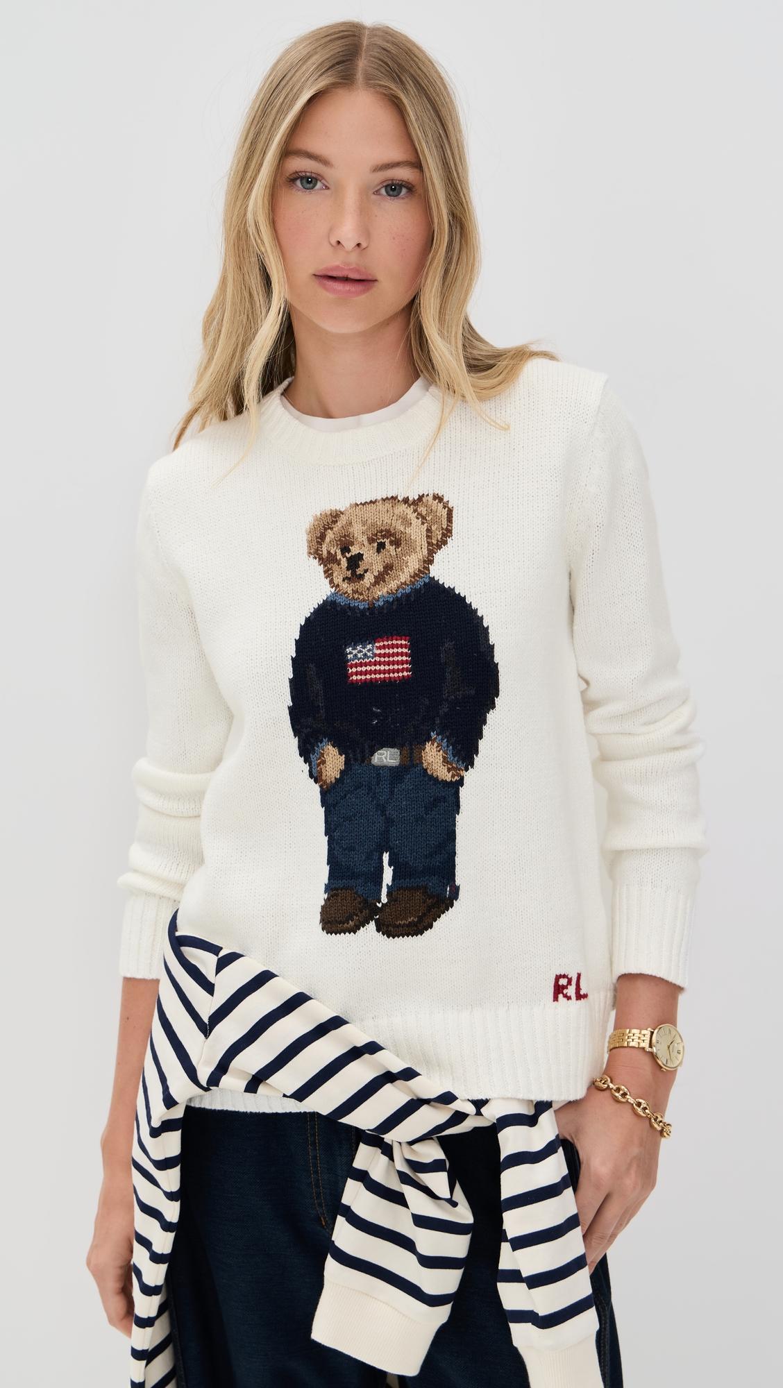 American Flag Bear Sweater by POLO RALPH LAUREN